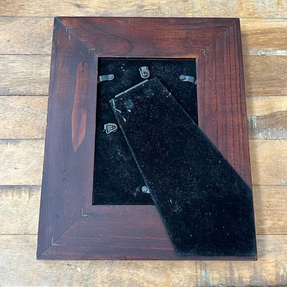 Woodland Home Picture Frame 4 x 6" Dark Wood With Leaves Rustic Log Cottage - Picture 5 of 8